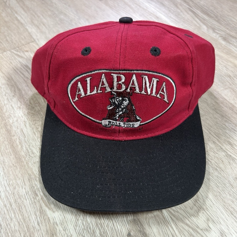 VTG Alabama Crimson Tide Snapback Hat‎ Collegiate NCAA Red Black Cap